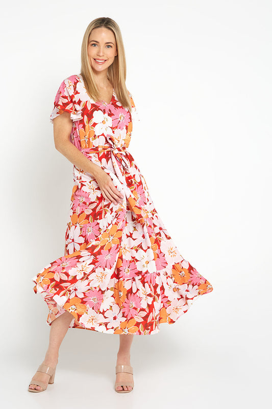 Ellen-dress-red-floral - Goupick