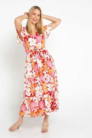 Ellen-dress-red-floral - Goupick