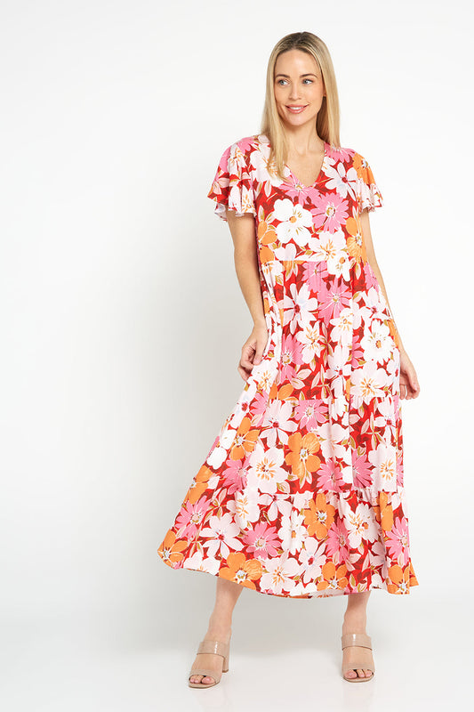 Ellen-dress-red-floral - Goupick