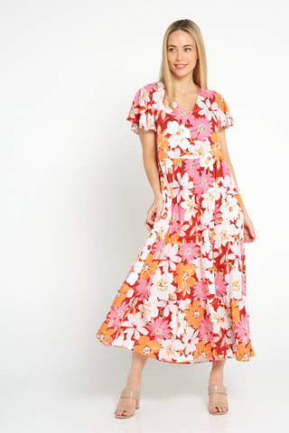 Ellen-dress-red-floral - Goupick