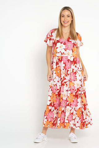 Ellen-dress-red-floral - Goupick
