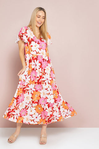 Ellen-dress-red-floral - Goupick