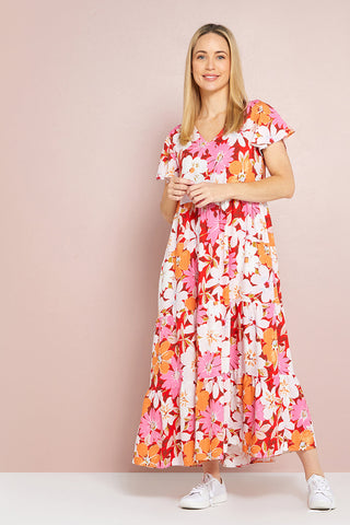 Ellen-dress-red-floral - Goupick