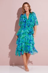 Shannon Silk Dress - Oasis - Goupick