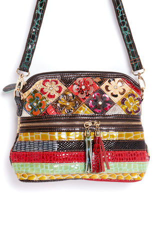 Multi Patchwork Shoulder Bag