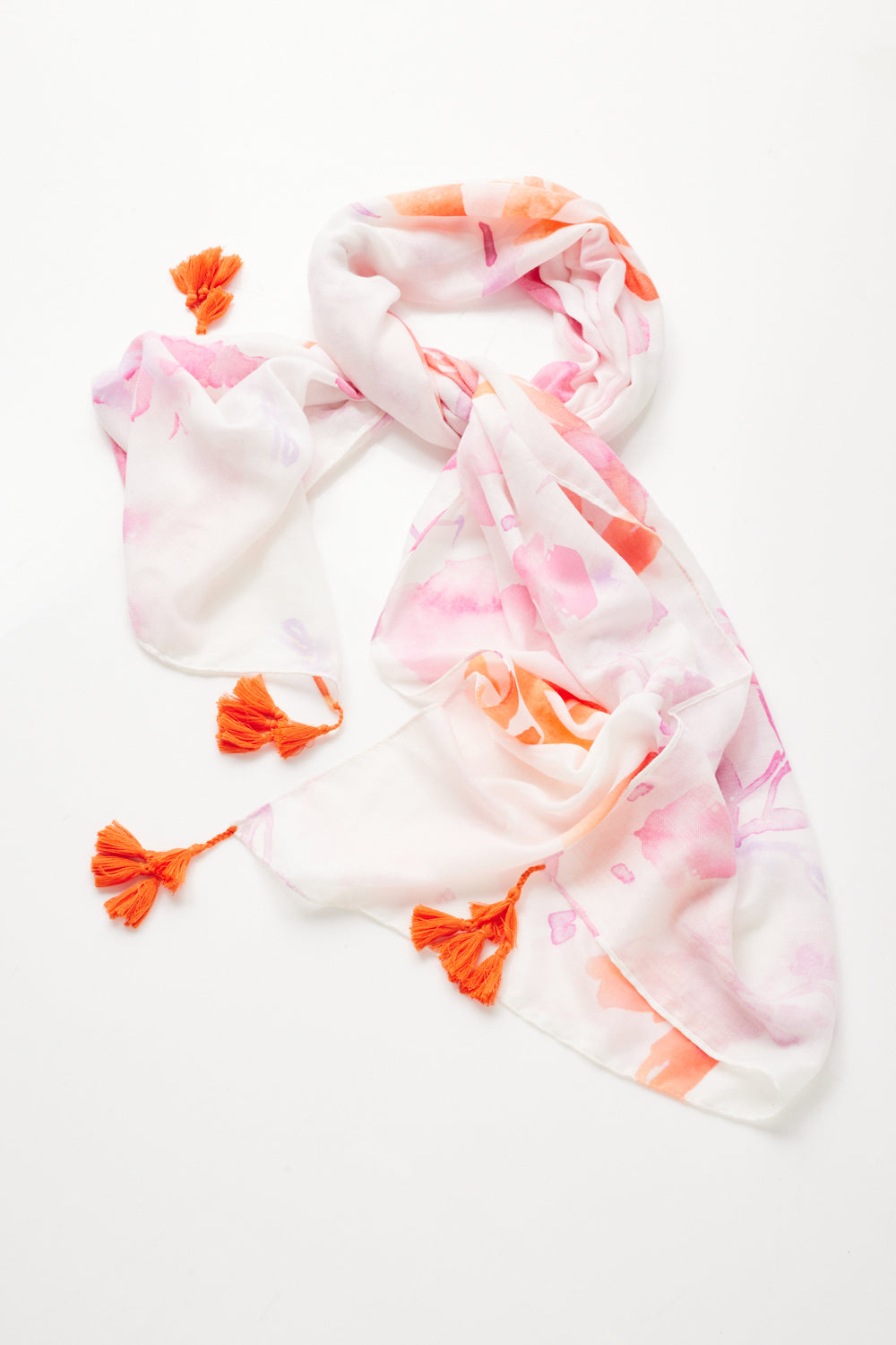 Luella Scarf - White/Pink - Goupick