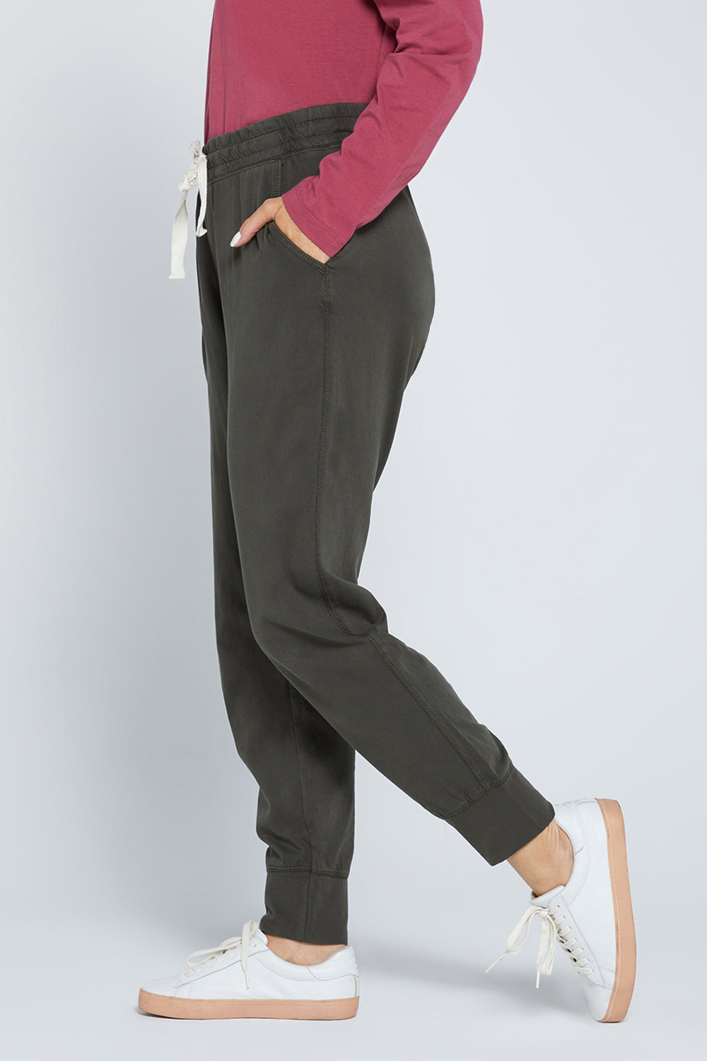 Wash Out Lounge Pants - Dark Khaki - Goupick