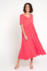 Gladys Dress - Melon - Goupick