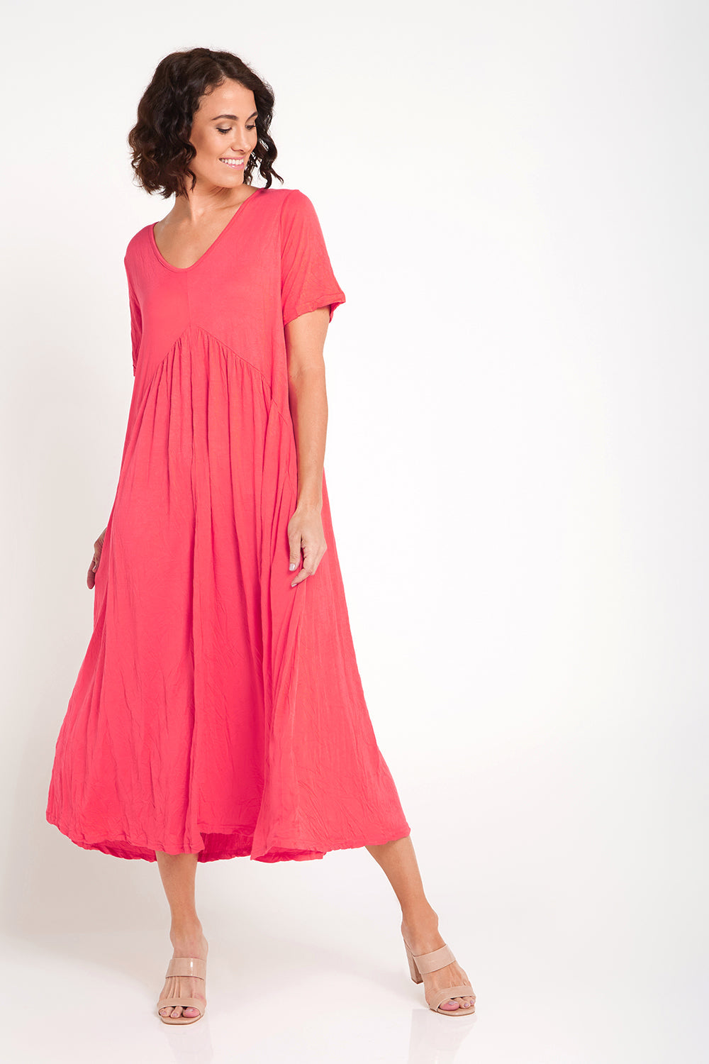 Gladys Dress - Melon - Goupick