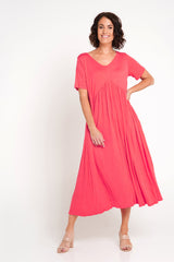 Gladys Dress - Melon - Goupick