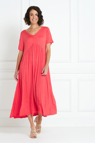 Gladys Dress - Melon - Goupick