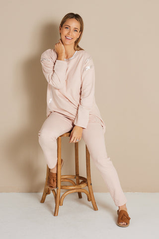 Julie Cotton Pants - Rosa - Goupick