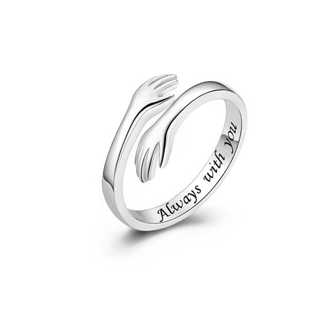 Adjustable I Love You Forever Hug Rings