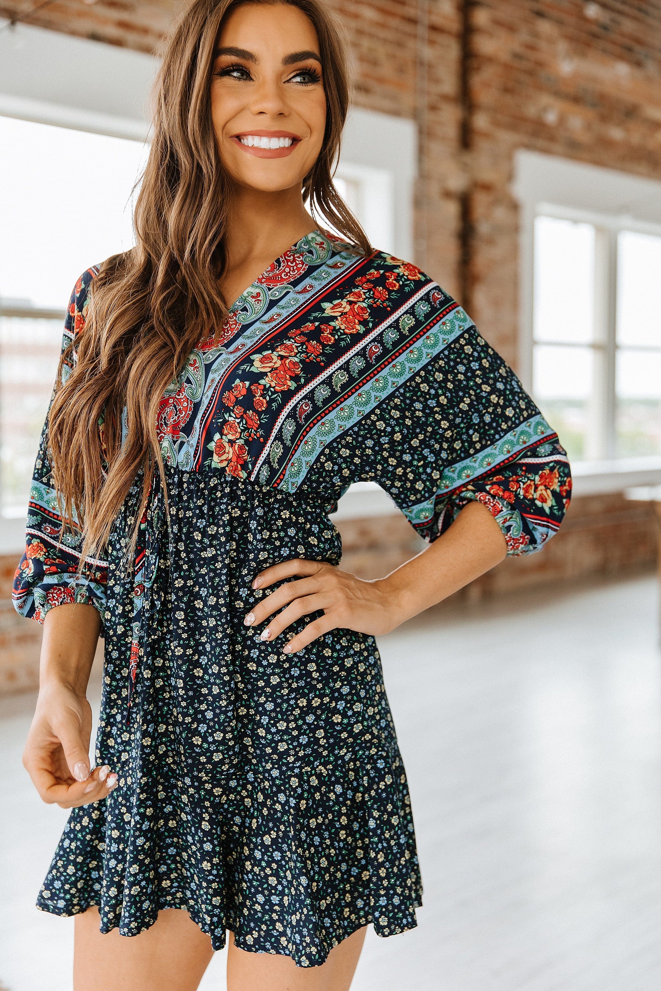 Casual Boho Midi Dress - Goupick