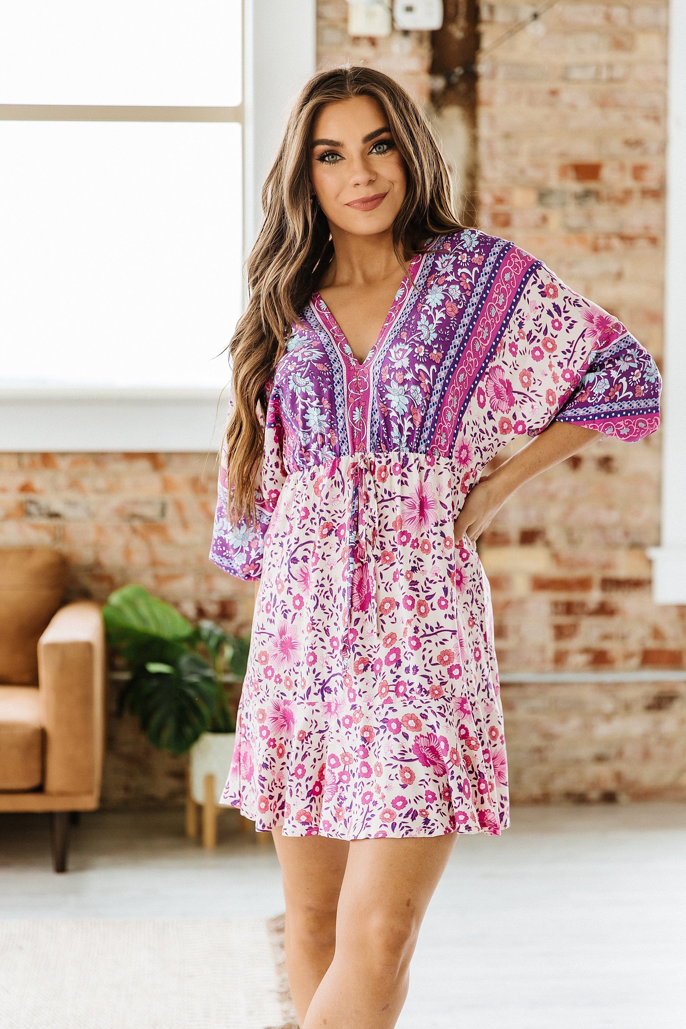 Casual Boho Midi Dress - Goupick