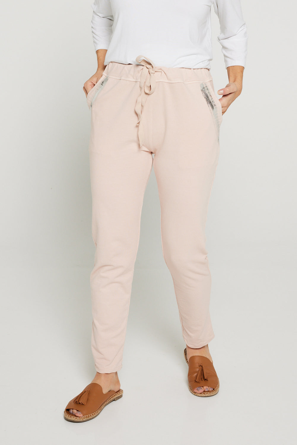 Julie Cotton Pants - Rosa - Goupick