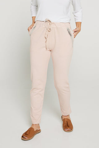 Julie Cotton Pants - Rosa - Goupick