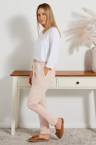 Julie Cotton Pants - Rosa - Goupick