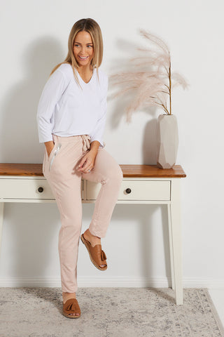 Julie Cotton Pants - Rosa - Goupick
