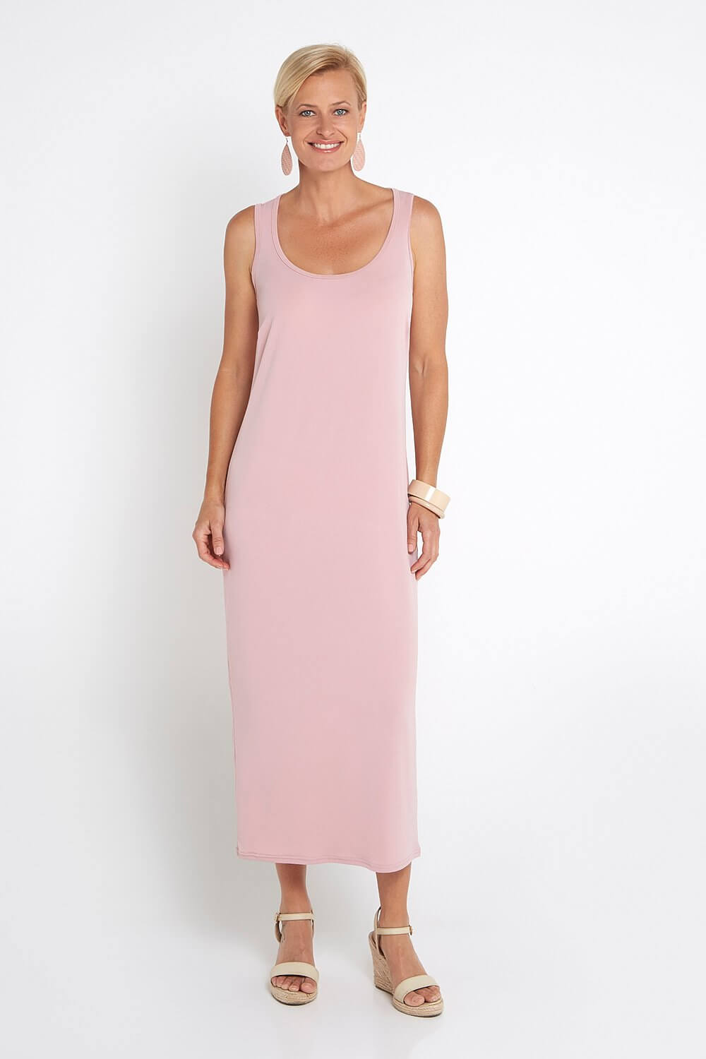 Norma Midi Stretch Slip - Blush - Goupick