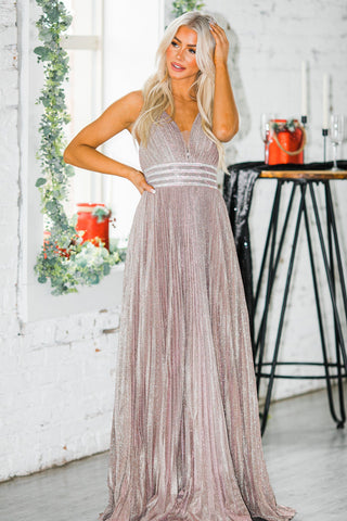 Kara Pleated Gown - Size 12 - Goupick