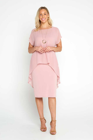 Amelie Chiffon Top - Blush - Goupick
