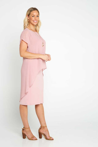 Amelie Chiffon Top - Blush - Goupick