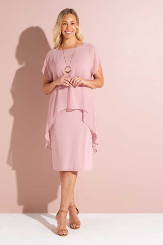 Amelie Chiffon Top - Blush - Goupick
