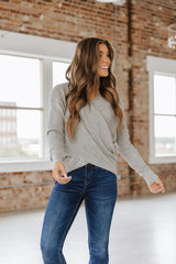 Kyomi Knit Wrap Top - Goupick