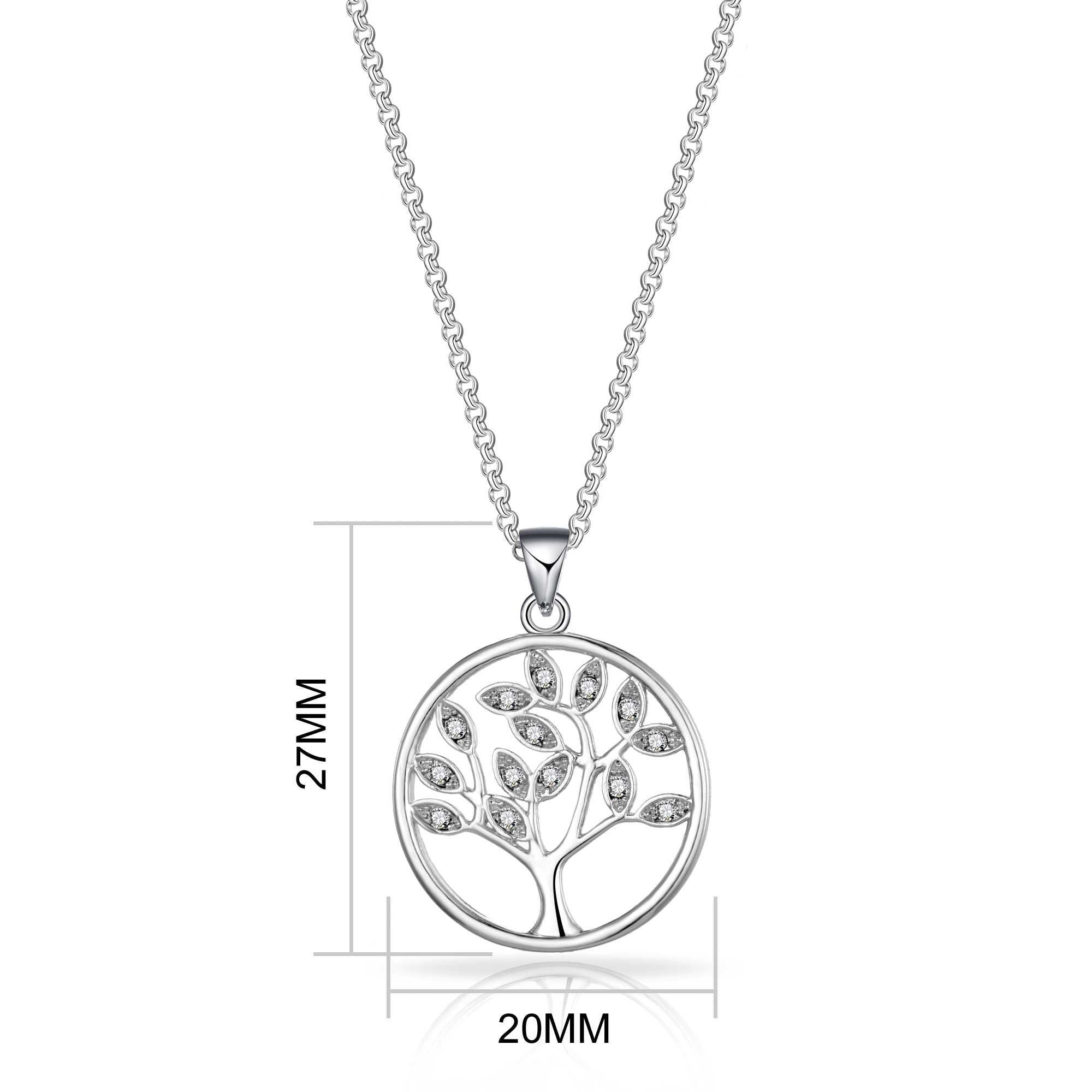 Silver Plated Tree of Life Necklace