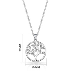 Silver Plated Tree of Life Necklace