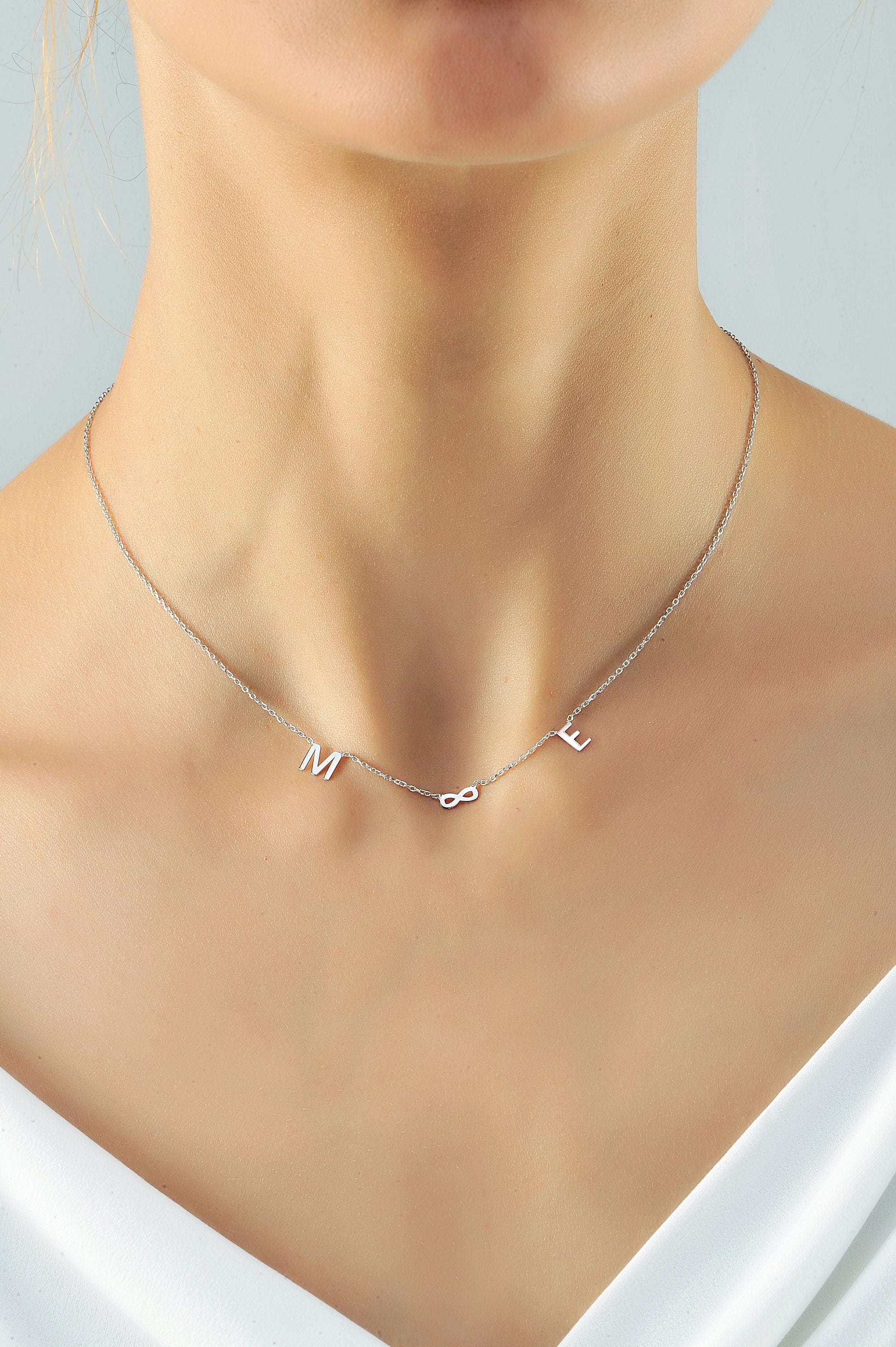 Personalised 14K Gold Plated Initial Necklace