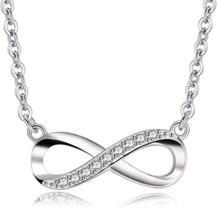 Infinity Forever Love Silver Necklace