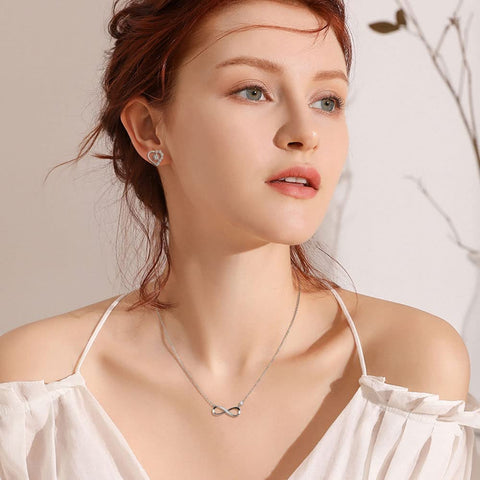Infinity Forever Love Silver Necklace