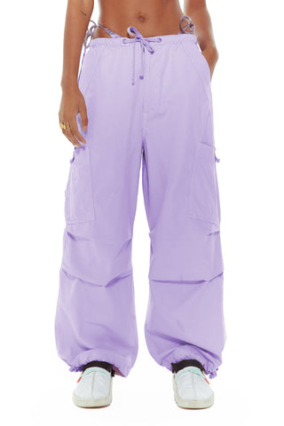 Lilac Parachute Cargo Pants