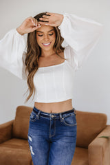 Amber Balloon Sleeve Top - Goupick