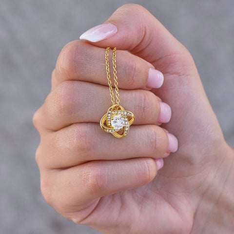 White Gold Necklace with Real Rose
