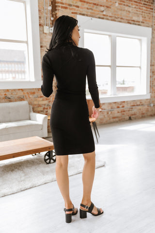 Kimberly Neck Keyhole Dress - Goupick