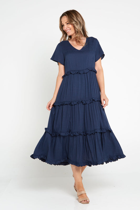 Madisyn Dress - Navy - Goupick
