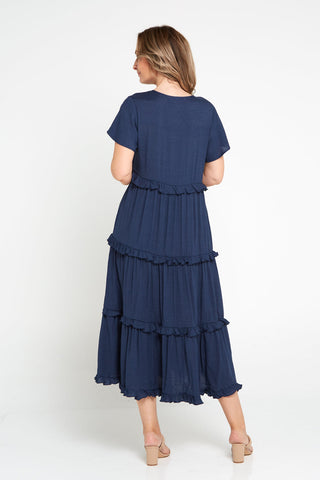 Madisyn Dress - Navy - Goupick