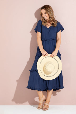 Madisyn Dress - Navy - Goupick