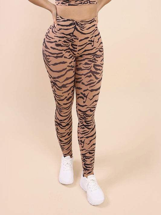 Ultra-Soft Sports Tiger Print Trousers | Premium Stretch Fabric