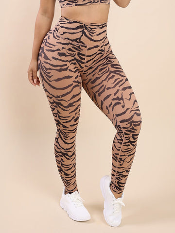 Ultra-Soft Sports Tiger Print Trousers | Premium Stretch Fabric