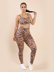 Ultra-soft Sports Tiger Print Trousers