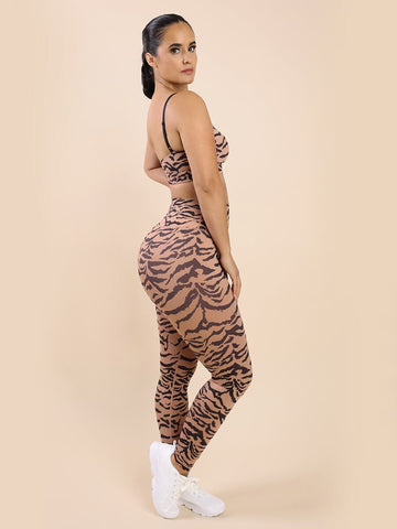 Ultra-Soft Sports Tiger Print Trousers | Premium Stretch Fabric