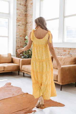 Tie Strap Tiered Maxi Dress - Goupick