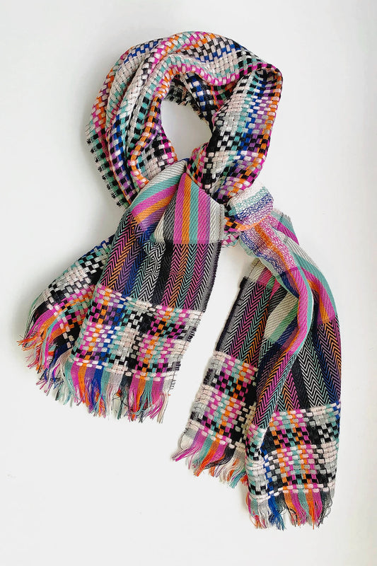 Shay Scarf - Bone/Multi - Goupick